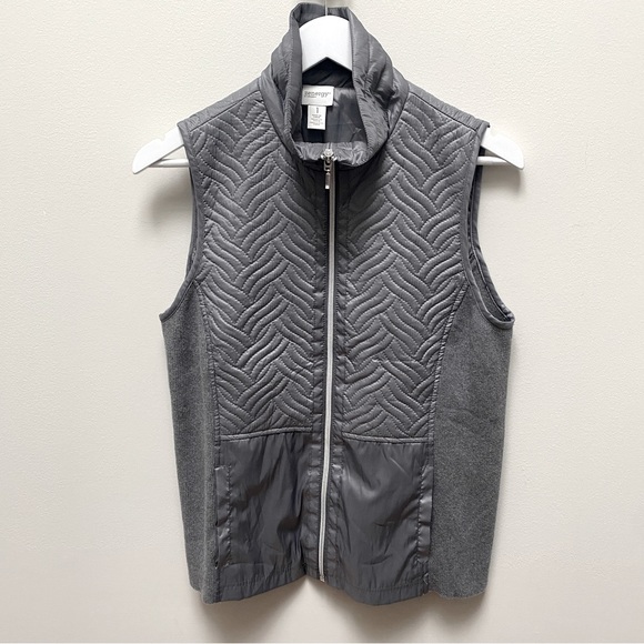 Chico's Jackets & Blazers - Chico's Zenergy Athleisure Vest Lightweight Grey Size 1 Small